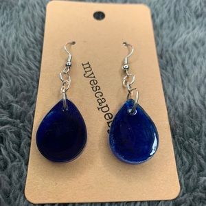 Blue Drop Earrings